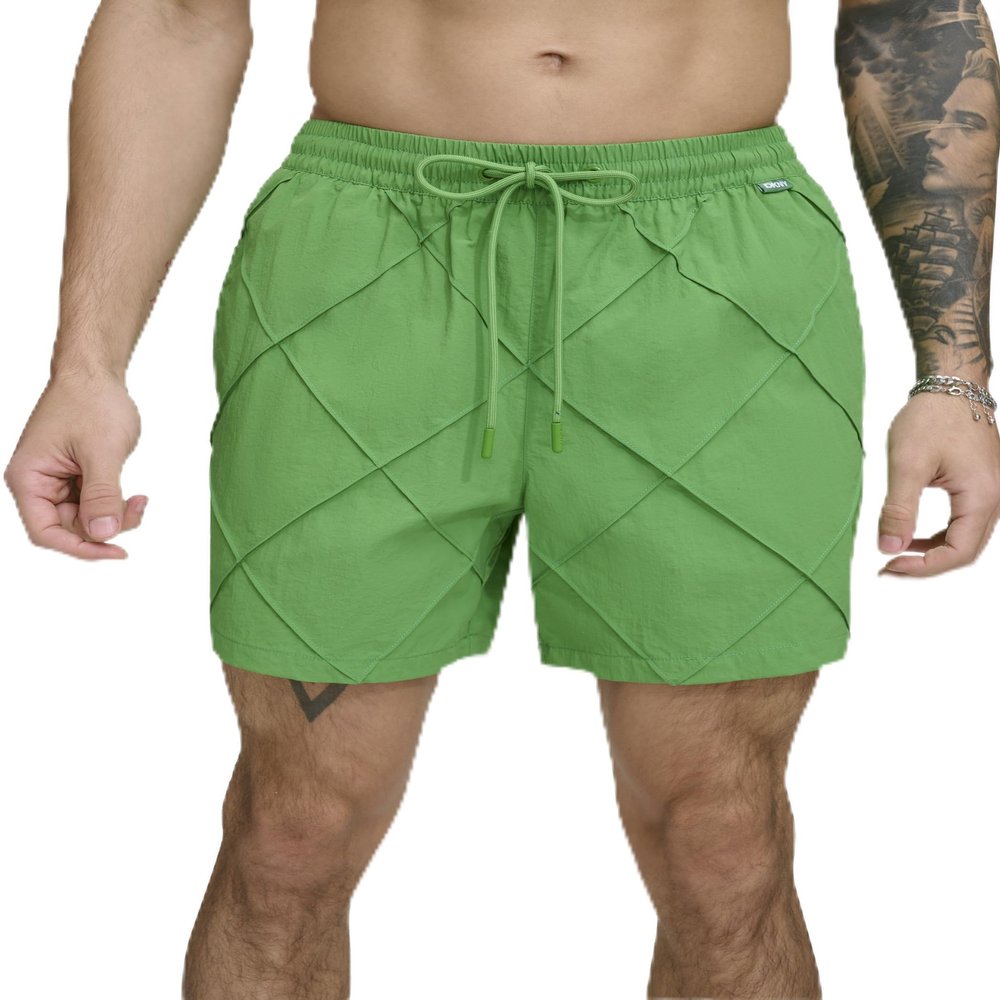DKNY Men's Swim Swim Trunk,Green,X-Large