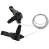 NineFit Basics 3X 1 Pair 3x5/6/7 Speed Bike Thumb Gear Shifter Top Mount Shifters Silvery, as described, Black view 4