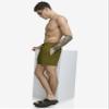 DKNY Men's Swim Swim Trunk,Dark Olive,X-Large view 4