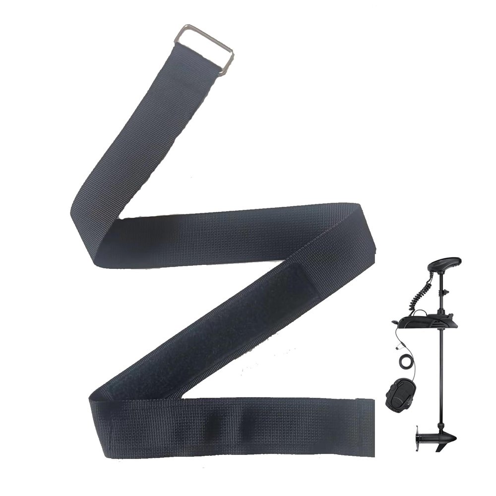 1Pcs Hold Down Strap for Boats33'' Premium Tie Down Nylon Replacement for Trolling Motor,2773806 for Minn Kota Fortrex Models,Powerdrive, Ultex Trolling Motor(Black)