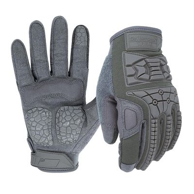 Seibertron T.F.F.I.G Tactical Gloves - Motorcycle Gloves with Anti-Vibration and Super Grip Features Grey M