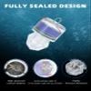 BLUEWING 5 Pack Diamond Fishing Lights LED Deep Drop Underwater Flasher Water-Activated Lighted Fish Lures for Swordfish, Tilefish, Halibut, Tuna, Grouper, Purple view 3