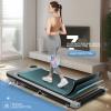 Under Desk Treadmill, Walking Pad Treadmill for Home Office, 2.5 HP Portable Walking Treadmills 300 lb Capacity, Compact Walking Jogging Running Machine with Remote Control and LED Display view 2