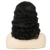 Amnenl Black Curly Finger Wave Wigs for Women Long 1920s Wig Vintage Wigs Lady Synthetic Cosplay Costume Wig view 4