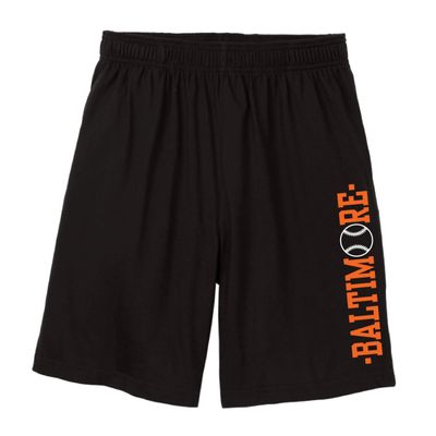Wally's Custom Apparel Baltimore Shorts with Side Pockets Black DS2 Small - 2XL (US, Alpha, Small, Regular, Regular, Black)