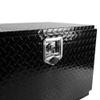 GOWE 30 Inch Aluminum Stripes Plated Tool Box Pick Up Truck Bed RV Trailer Toolbox Waterproof Square Storage Organizer with Lock and Keys - Black 30"(30.1"17.117.9) view 4