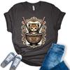 GyftWear Women's Ramen Cat Shirt Kawaii T-Shirts Anime Japanese Short Sleeve Graphic Tees, X-Large, Zb - Dark Grey Heather view 1