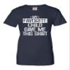 XX-Large Navy Blue Women My Favorite Child Gave Me This Shirt Funny Mom Dad T-Shirt view 3