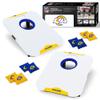 Wild Sports NFL Los Angeles Rams Pro Football All-Weather Cornhole Set - Travel Bean Bag Toss Set Includes 8 Bean Bags view 1