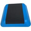 16in Square Aerobic Step Platform with 4 Risers Adjustable Exercise Fitness Workout Stepper,Blue and Green view 2