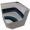 Horizon Manufacturing Premium Series Pontoon Radius Corner Cushion Set 3007-AADK WHITE/Navy/Blue (Base sold Separate 3011-AA) view 2