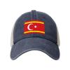 ZKLCRYTR Proposed Flag of Macedonian Turks Baseball Cap for Women Mens Trucker hat Mesh Caps Dad Hat Navy Blue view 1