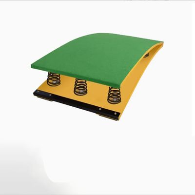 Vault Gymnastics Springboard Heavy Duty Pro Curved Spring Board with Steel Spring & Jump Pad Heavy Duty Vault Spring Board for Kids for Vault Home Vault Mini Tr(Size:6 Springs 120x60x26cm,Color:Green)