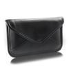 BoxWave Case Compatible with Vernee V2 - Elite Leather Messenger Pouch, Synthetic Leather Cover Case Envelope Design - Jet Black view 3
