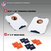 Wild Sports NFL Denver Broncos Pro Football All-Weather Cornhole Set - Travel Bean Bag Toss Set Includes 8 Bean Bags view 2