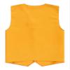 JEATHA Unisex Kids Volunteer Activity Vest Button Up Waistcoat Boys Girls Waiter Bartender Uniform Sleeveless Jacket Yellow 14-15 Years view 2