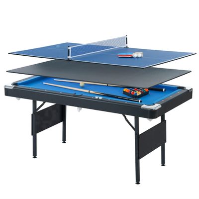 GOWE 3 in 1 Game Table,Pool Table,Billiard Table,Table Games,Table Tennis, Multi Game Table,Table Games,Family Movement