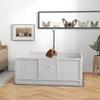 GOWE Whelping Box for Dogs with Retractable Light Stand, Birth Dog Whelping Box for Puppies with Pig Rail, Pee PadAdjustable Height Door for Small, Medium & Large Breed Dogs, 49" x 48" view 2