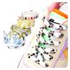 NineFit Basics Cartoon Flat Shoe Laces Running Shoes Sneakers Graffiti Printing ShoelacesHigh Top Low Top Canvas Shoelace (Color : Black mouse, Size : 120cm), DVAOALSVV-BLACKMOUSE-120CM view 2