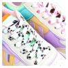 NineFit Basics Cartoon Flat Shoe Laces Running Shoes Sneakers Graffiti Printing ShoelacesHigh Top Low Top Canvas Shoelace (Color : Black mouse, Size : 120cm), DVAOALSVV-BLACKMOUSE-120CM view 4