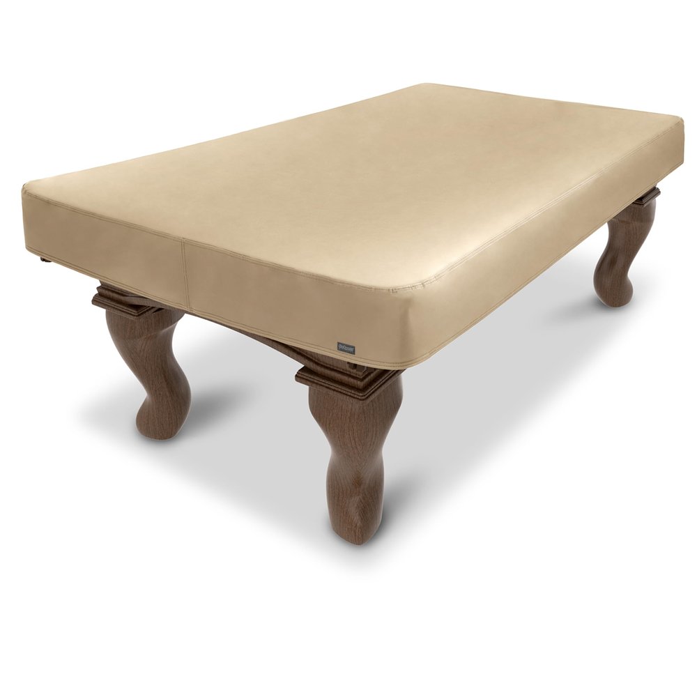 GoSports 9 ft Premium Leatherette Pool Table Cover - Waterproof & Tearproof - Heavy Duty Indoor & Outdoor Billiard Table Cover