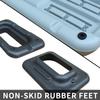 Adjustable Workout Aerobic Stepper in Fitness & Exercise Step Platform Trainer Gray Black with 4 risers view 4