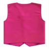 JEATHA Unisex Kids Volunteer Activity Vest Button Up Waistcoat Boys Girls Waiter Bartender Uniform Sleeveless Jacket Hot Pink 14-15 Years view 2