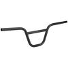 BICYCGEAR 22.2 BMX Bike Handlebar 670mm, 160mm High Rise Bicycle Handlebar 6 Backsweep 3 Upsweep Steel Riser Handle Bars for E Bike, Fixie Gear, Motorcycle, Cruiser, MTB Mountain Bike, 7/8 inch view 1