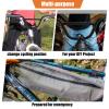 BICYCGEAR 22.2 BMX Bike Handlebar 670mm, 160mm High Rise Bicycle Handlebar 6 Backsweep 3 Upsweep Steel Riser Handle Bars for E Bike, Fixie Gear, Motorcycle, Cruiser, MTB Mountain Bike, 7/8 inch view 4
