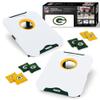 Wild Sports NFL Green Bay Packers Pro Football All-Weather Cornhole Set - Travel Bean Bag Toss Set Includes 8 Bean Bags view 1
