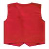 JEATHA Unisex Kids Volunteer Activity Vest Button Up Waistcoat Boys Girls Waiter Bartender Uniform Sleeveless Jacket Red 7-8 Years view 2