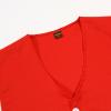 JEATHA Unisex Kids Volunteer Activity Vest Button Up Waistcoat Boys Girls Waiter Bartender Uniform Sleeveless Jacket Red 7-8 Years view 3