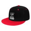 NMNRRPTLS I Don't Mean to Be Rude But Shut Up and Fuck Off Flat Brim Hat Men Women Fashion Hip Hop Style Contrast Color Snapback Hat Red view 1