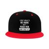 NMNRRPTLS I Don't Mean to Be Rude But Shut Up and Fuck Off Flat Brim Hat Men Women Fashion Hip Hop Style Contrast Color Snapback Hat Red view 2