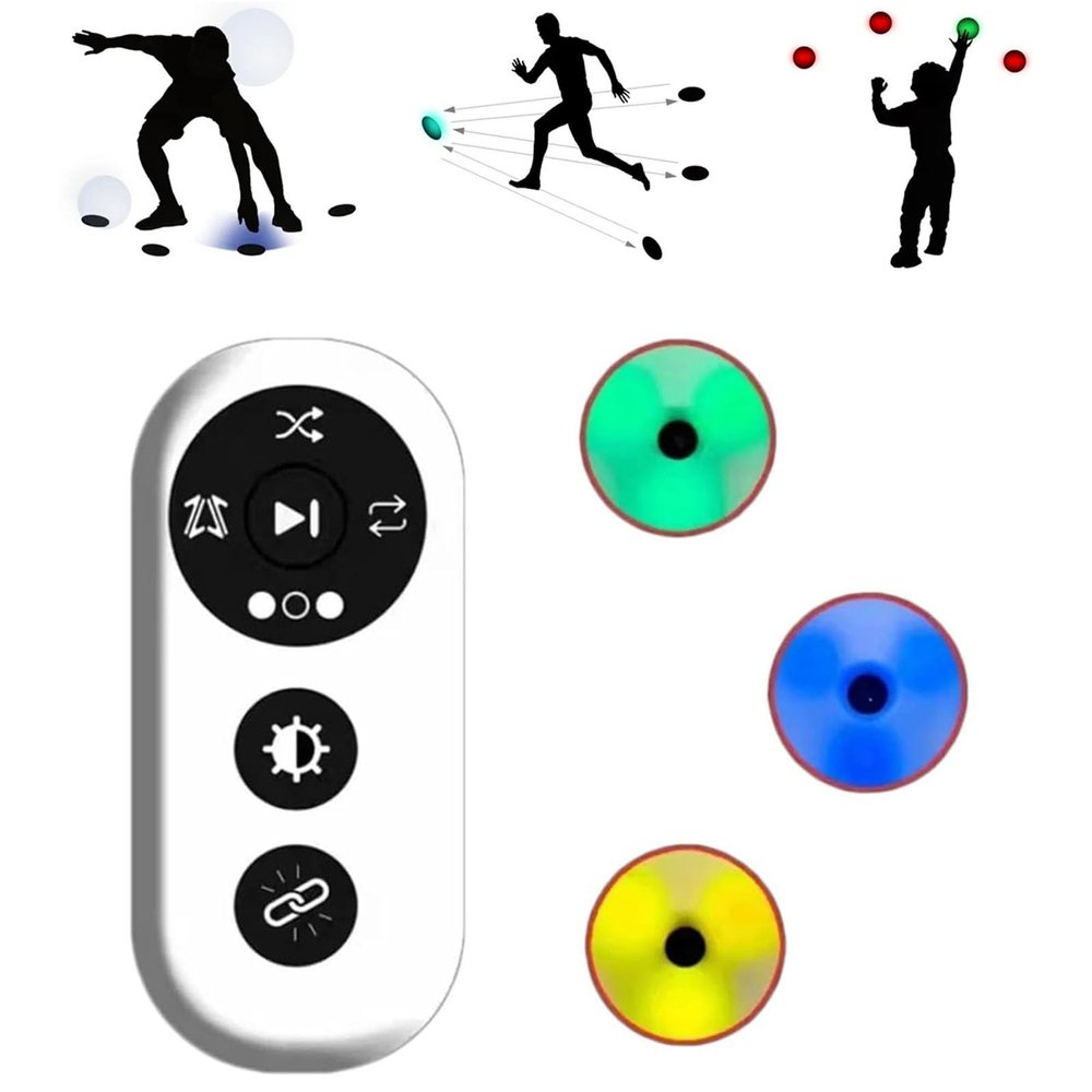Speed Reaction Training System, Reaction Training Lights Motion Sensor Agile Training Response Equipment for Improving Hand-Eye Coordination and Speed(3)