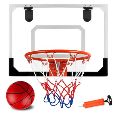 GOWE Pro Room Basketball Hoop Over The Door - Wall Mounted Basketball Hoop Set - Indoor Basketball Hoop with Ball and Air Pump