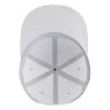 QIZYOQA The Girl On The Motorcycle Snapback Hat for Men Women Adjustable Hip Hop Style Flat Brim Hats White view 4