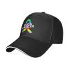SwpWab Fuck All Cancer Ribbon Baseball Cap Sports for Men Women Sandwich Bill Baseball Hat Black view 1