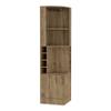 GOWE Bar Cabinet Papprika, 8 Wine Cubbies, Double Door, Dark Brown Finish view 4