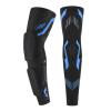 Mcolics Padded Arm Compression Sleeves, Elbow Forearm Crashproof Pads for Adult Youth Football Basketball Volleyball Soccer (Black/Blue,X-Large) view 1