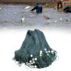 10 x 65 Ft Polyethylene Fishing Net 0.59 Mesh Fishing Gill Nets Green Seine Net for Fishing Gear and Equipment with PVC Foam Float Casting Net for Ponds, Creeks, Rivers (10 x 65 Ft) view 3