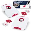 Wild Sports NCAA Wisconsin Badgers Pro Football All-Weather Cornhole Set - Travel Bean Bag Toss Set Includes 8 Bean Bags view 1