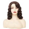 Amnenl Brown 1920s Wig for Women Long Finger Wave Vintage Wigs Lady Synthetic Cosplay Costume Wig view 2