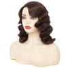 Amnenl Brown 1920s Wig for Women Long Finger Wave Vintage Wigs Lady Synthetic Cosplay Costume Wig view 4