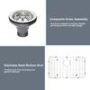 27" L X 18" W Undermount Kitchen Sink with Sink Grid view 3