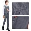 Boys Suits Size 3 Toddler Kids Grey Suits for Boys 4 Piece Boy's Dress Vest Pants Suit Set First Communion Easter Outfits view 3