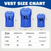 PULUOMASI 12/24/48PCS Pinnies Youth Team Pennies for Sports Kids and Scrimmage Vests for Soccer Basketball Jersey Practice view 3
