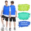 PULUOMASI 12/24/48PCS Pinnies Youth Team Pennies for Sports Kids and Scrimmage Vests for Soccer Basketball Jersey Practice view 4