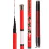 ENGENDER Fishing Rod Ultralight Travel Fishing Rod, Carbon Super Fast 1.5M-5.4M Fishing Rod Folding Length 48cm Portable Stream Rod Fishing Tackle Fishing Pole (Color : Red, Size : 1.5M) view 1