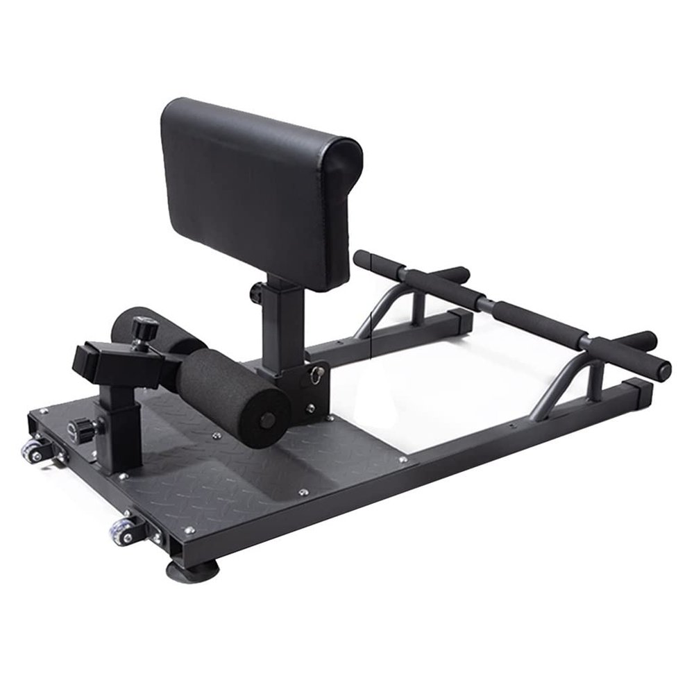 OCKULT Sissy Squat Machine Multi-Function Folded Sissy Squat Bench for Home Gym Workout Station Leg Exercise Machine, 110*50cm, Black